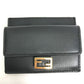 FENDI 8M0423 Baguette Card Holder/Coin Purse/Wallet/Coin Case Leather Women's Black
