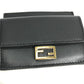 FENDI 8M0423 Baguette Card Holder/Coin Purse/Wallet/Coin Case Leather Women's Black