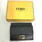 FENDI 8M0423 Baguette Card Holder/Coin Purse/Wallet/Coin Case Leather Women's Black