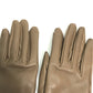HERMES Heart Dream Love Gloves, Women's Lambskin Etoupe Gloves in Gray