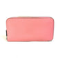 HERMES Azap Long Silk-in Round Zipper Long Wallet, Epsom Leather, Women's, Pink