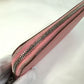HERMES Azap Long Silk-in Round Zipper Long Wallet, Epsom Leather, Women's, Pink