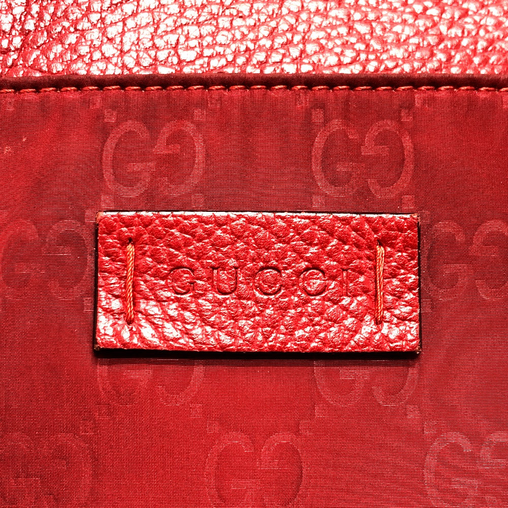 GUCCI 510342 GG カバン ショルダーバッグ ナイロン/レザー レディース レッド