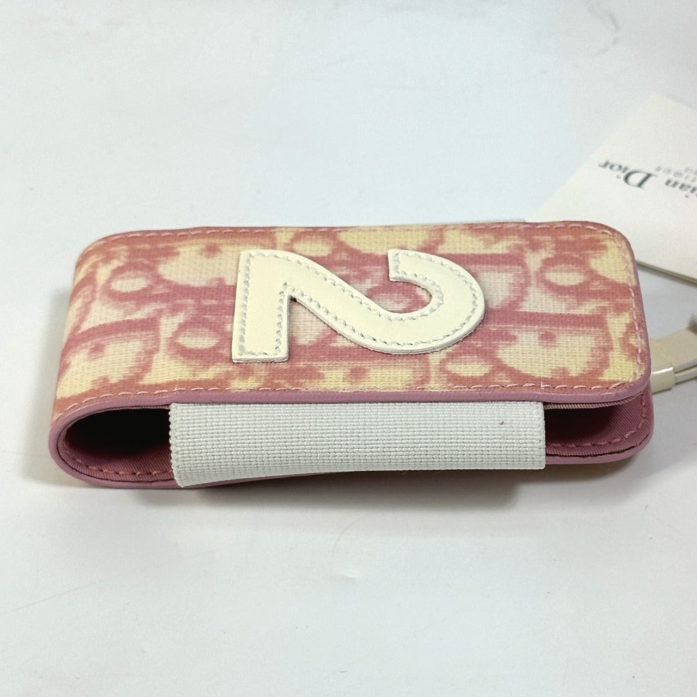 Christian Dior トロッター ナンバー2 携帯ケース PVC/レザー メンズ ピンク