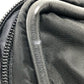 CELINE Circle Logo Vintage Shoulder Bag in Nylon/Leather, Black