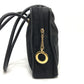 CELINE Circle Logo Vintage Shoulder Bag in Nylon/Leather, Black