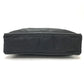 CELINE Circle Logo Vintage Shoulder Bag in Nylon/Leather, Black
