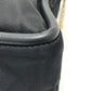 CELINE Circle Logo Vintage Shoulder Bag in Nylon/Leather, Black