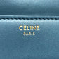 CELINE トリオンフ ミニ ブザス キュイル ショルダーバッグ レザー レディース ブルー