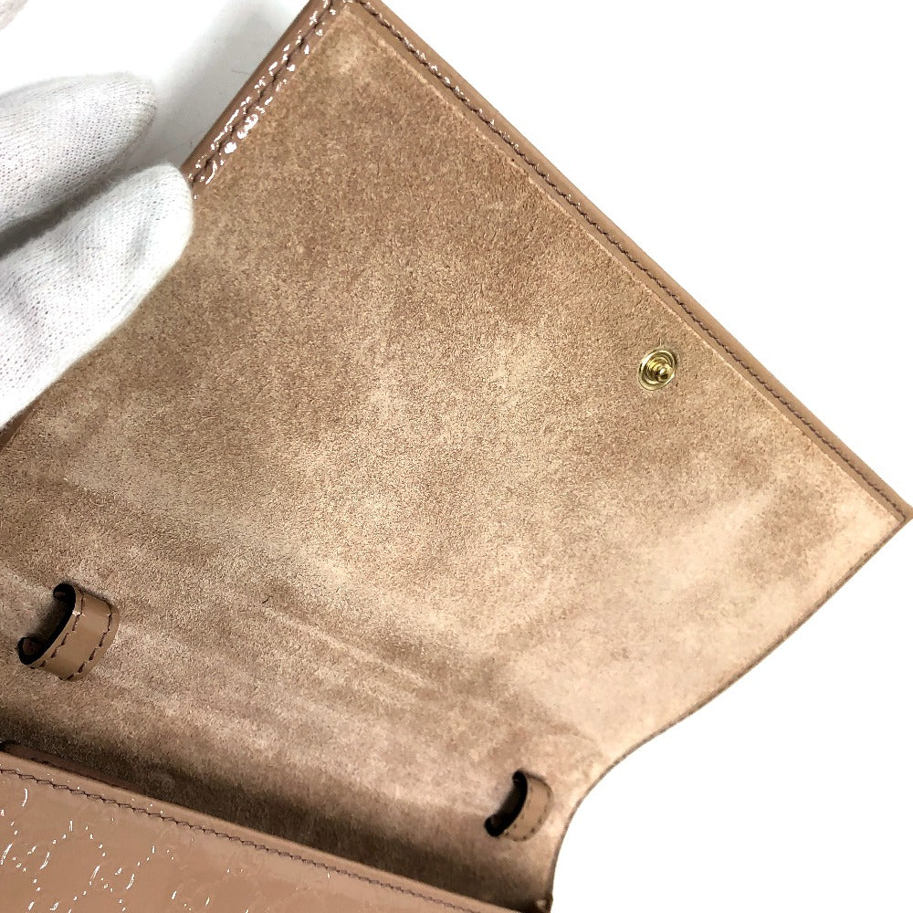 GUCCI 354086 GG Micro Gucci Gucci Nice Shoulder Bag Enamel Women's Beige