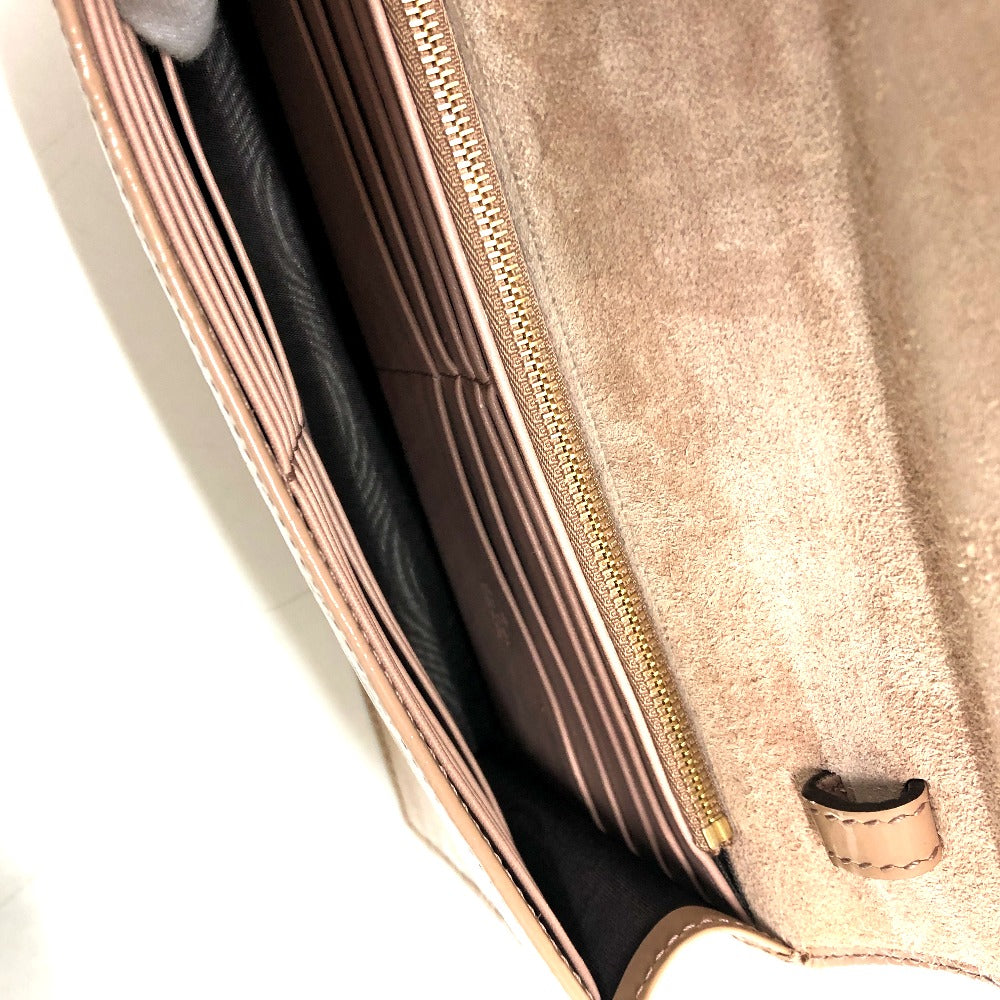 GUCCI 354086 GG Micro Gucci Gucci Nice Shoulder Bag Enamel Women's Beige