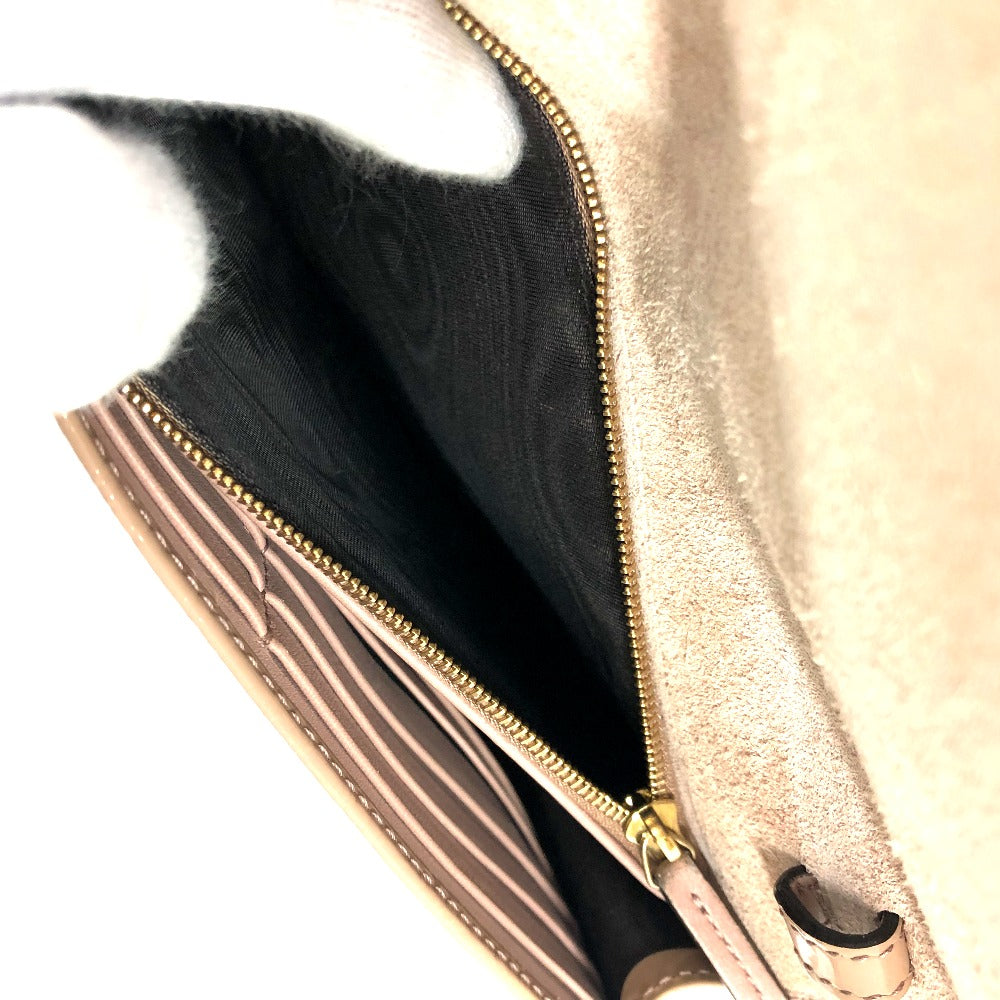 GUCCI 354086 GG Micro Gucci Gucci Nice Shoulder Bag Enamel Women's Beige