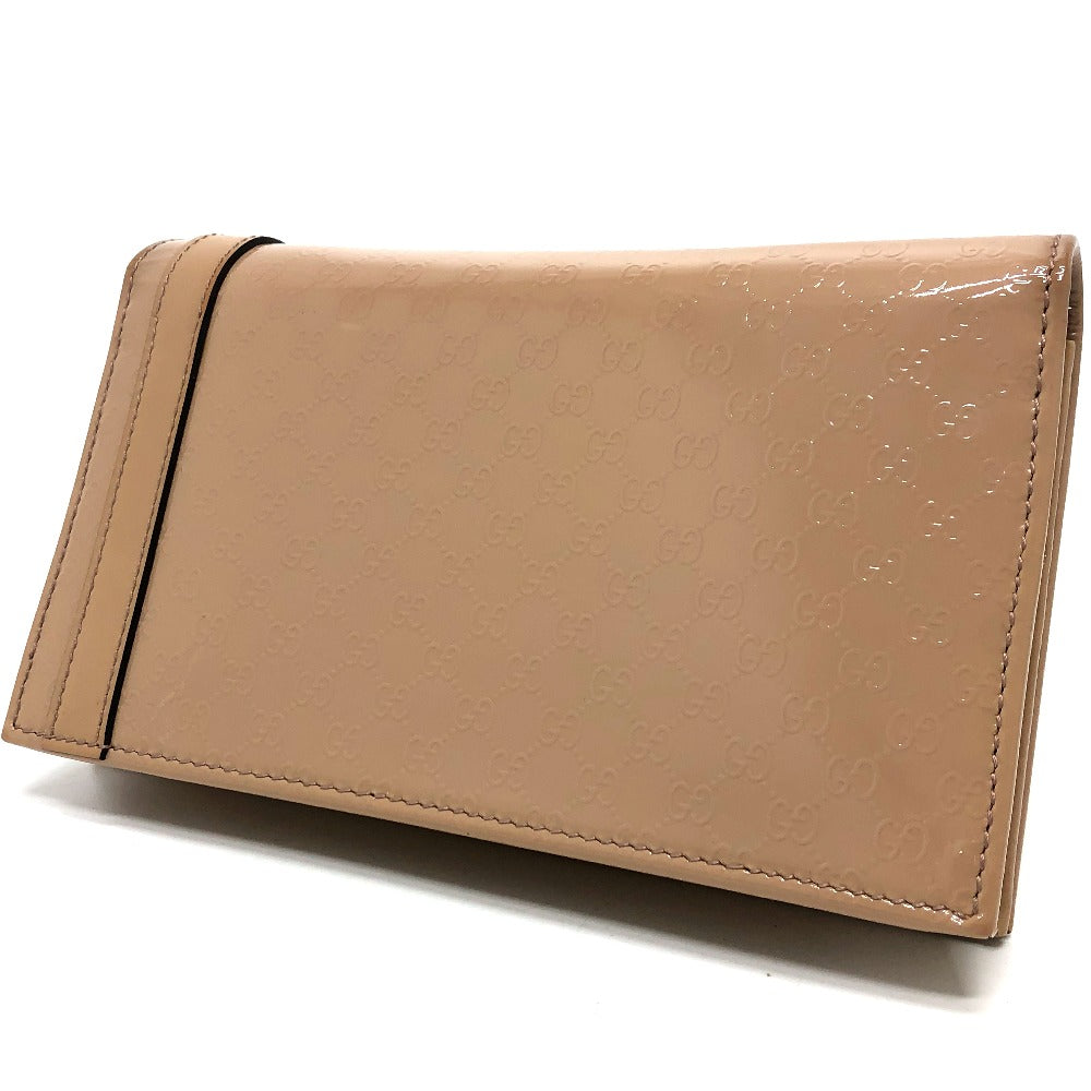 GUCCI 354086 GG Micro Gucci Gucci Nice Shoulder Bag Enamel Women's Beige