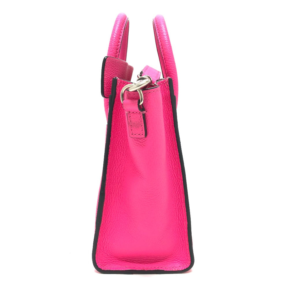 CELINE 18924 Luggage Mini Shopper Bag, 2-Way Handbag, Leather, Women's, Pink