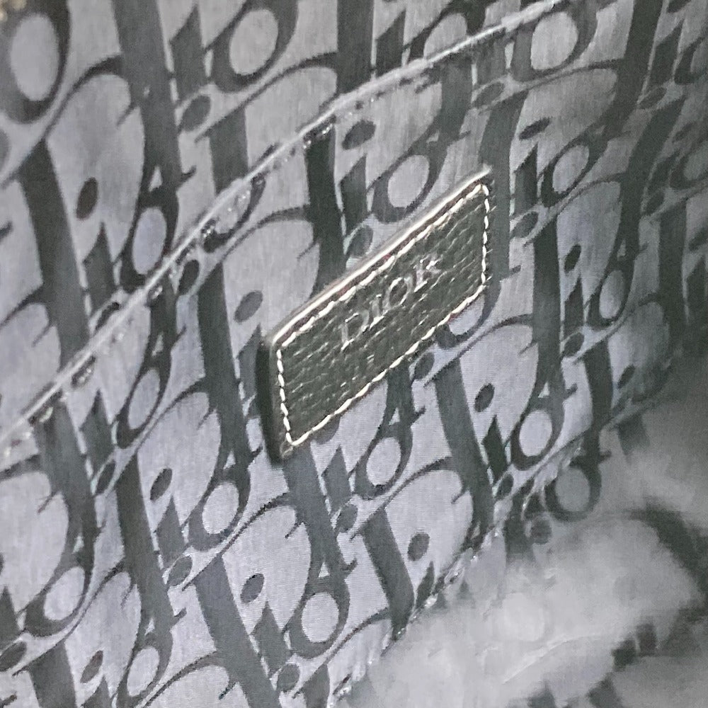 Dior 1ADHO023UL Oblique Saddle Soft Bag, Crossbody Bag, Leather, Women's, Black