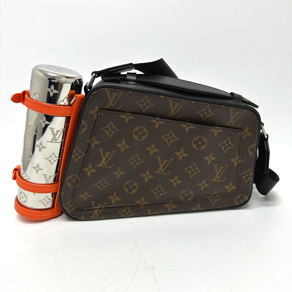 LOUIS VUITTON M46462 モノグラムマカサー バイカー メッセンジャー カバン ショルダーバッグ モノグラムマカサーキャンバス メンズ ブラウン