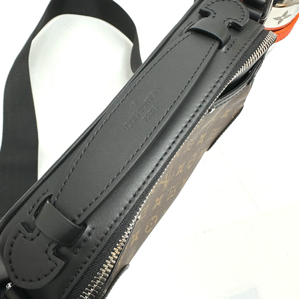 LOUIS VUITTON M46462 モノグラムマカサー バイカー メッセンジャー カバン ショルダーバッグ モノグラムマカサーキャンバス メンズ ブラウン