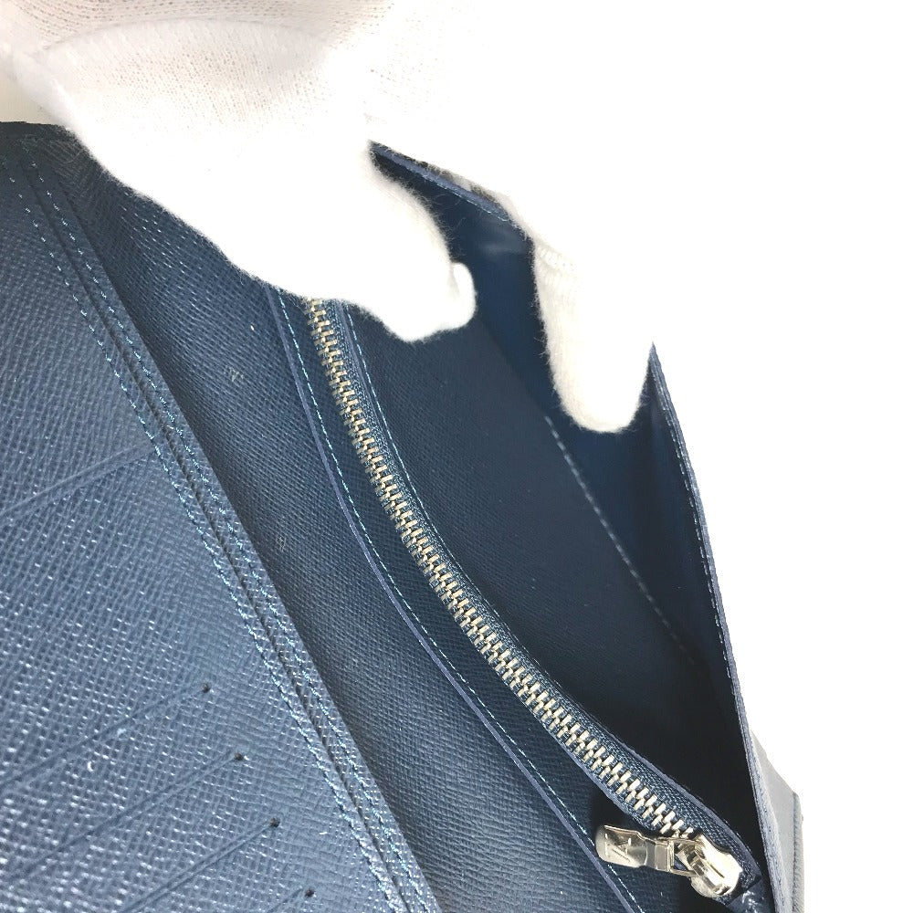 LOUIS VUITTON M30662 タイガ ポルトフォイユ ブラザ ロングウォレット 2つ折り 長財布 タイガレザー メンズ オセアン ブルー