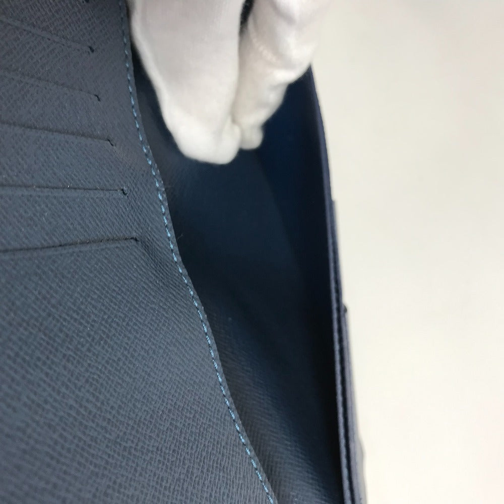 LOUIS VUITTON M30662 タイガ ポルトフォイユ ブラザ ロングウォレット 2つ折り 長財布 タイガレザー メンズ オセアン ブルー