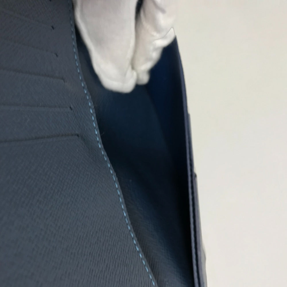 LOUIS VUITTON M30662 タイガ ポルトフォイユ ブラザ ロングウォレット 2つ折り 長財布 タイガレザー メンズ オセアン ブルー