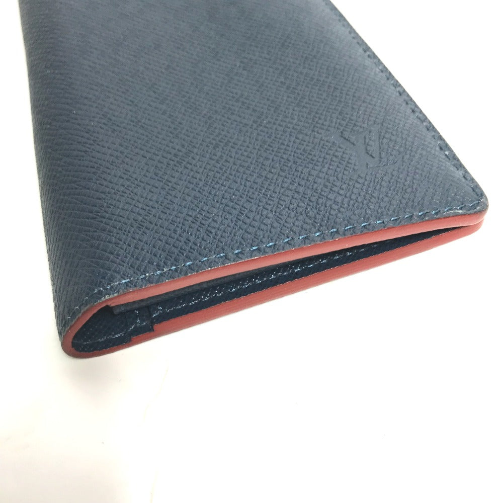 LOUIS VUITTON M30662 タイガ ポルトフォイユ ブラザ ロングウォレット 2つ折り 長財布 タイガレザー メンズ オセアン ブルー