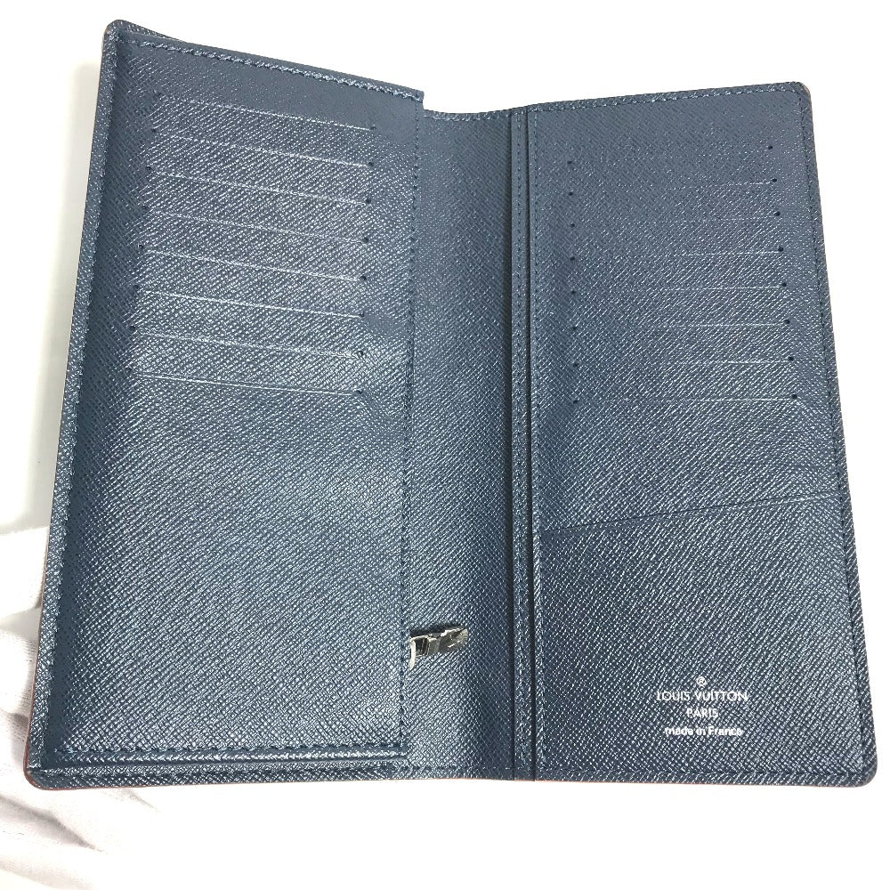 LOUIS VUITTON M30662 タイガ ポルトフォイユ ブラザ ロングウォレット 2つ折り 長財布 タイガレザー メンズ オセアン ブルー