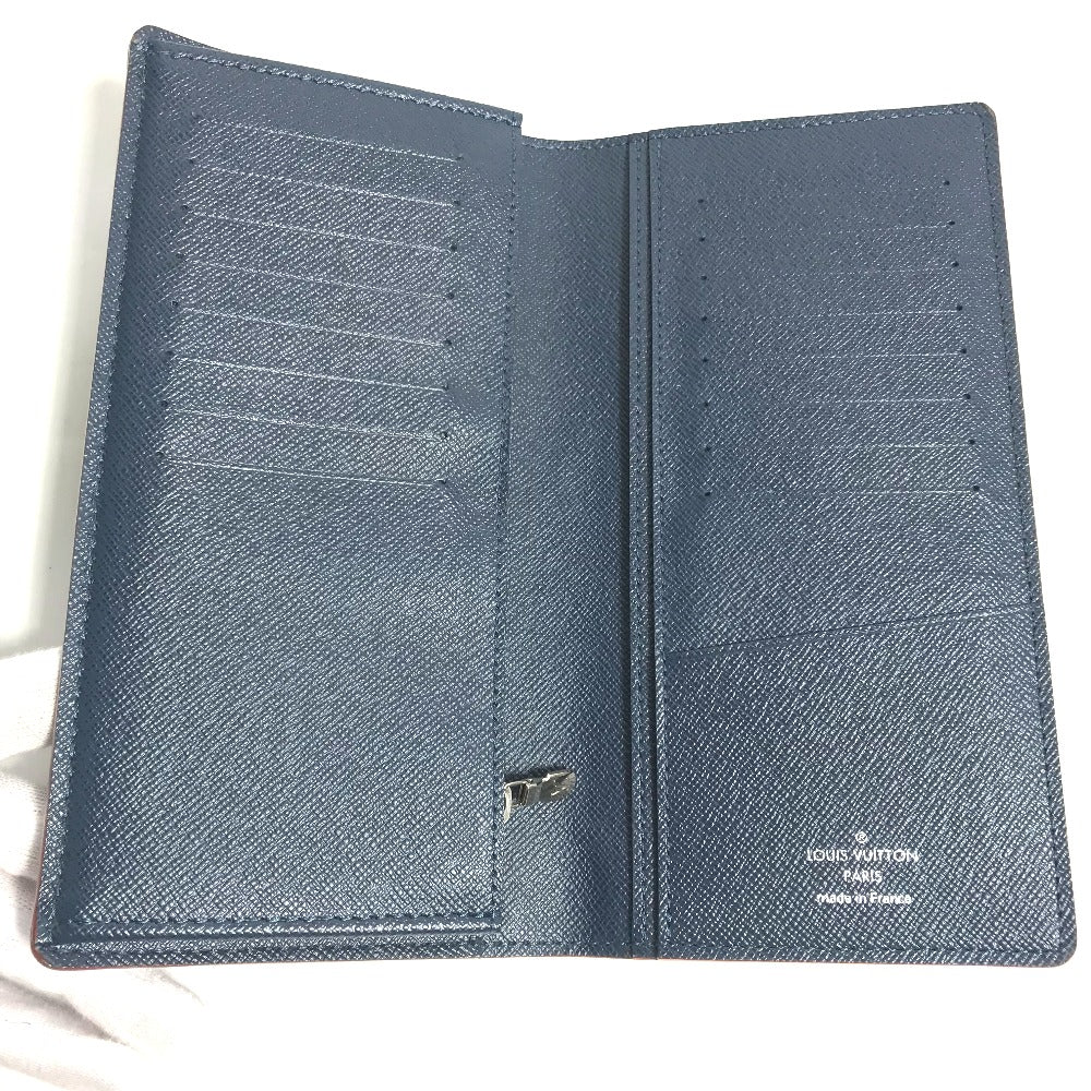 LOUIS VUITTON M30662 タイガ ポルトフォイユ ブラザ ロングウォレット 2つ折り 長財布 タイガレザー メンズ オセアン ブルー