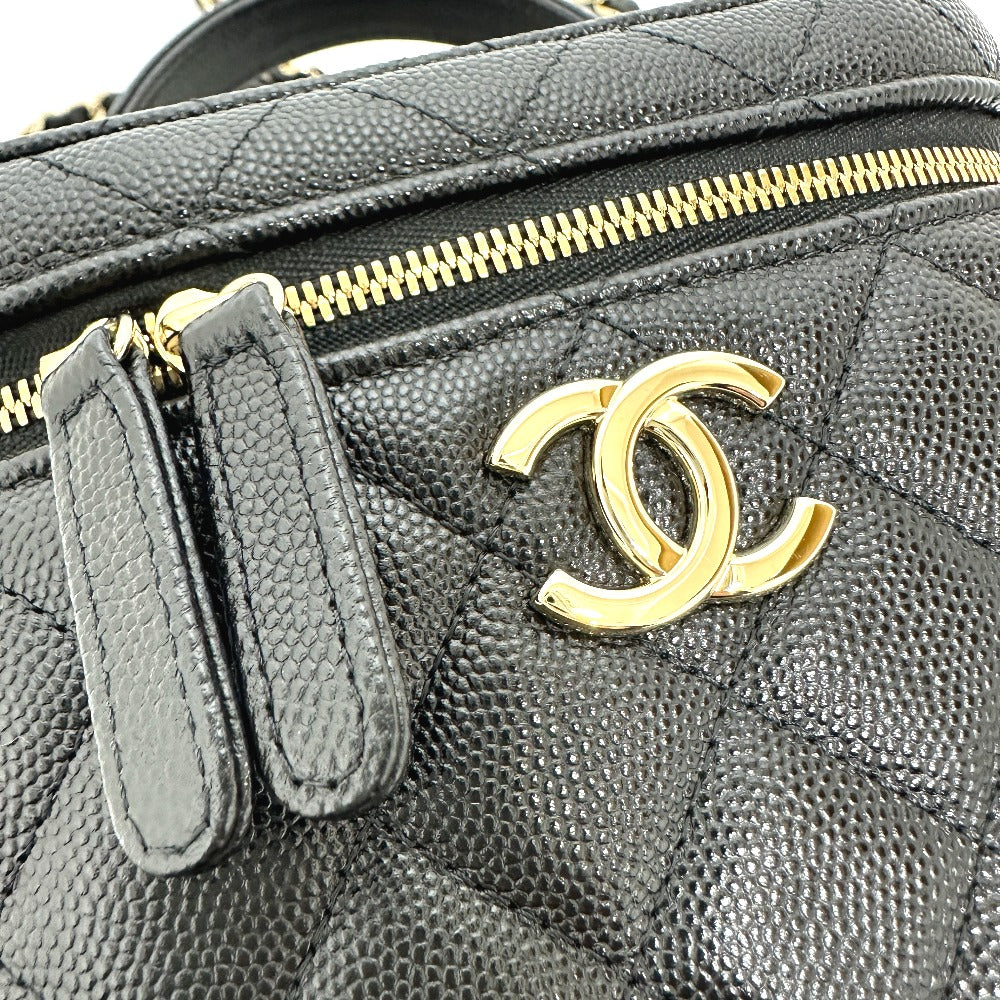 CHANEL AS2362 ココマーク CC マトラッセ キルティング 2WAY チェーンバッグ ショルダーバッグ ハンドバッグ カバン バニティバッグ キャビアスキン レディース - brandshop-reference