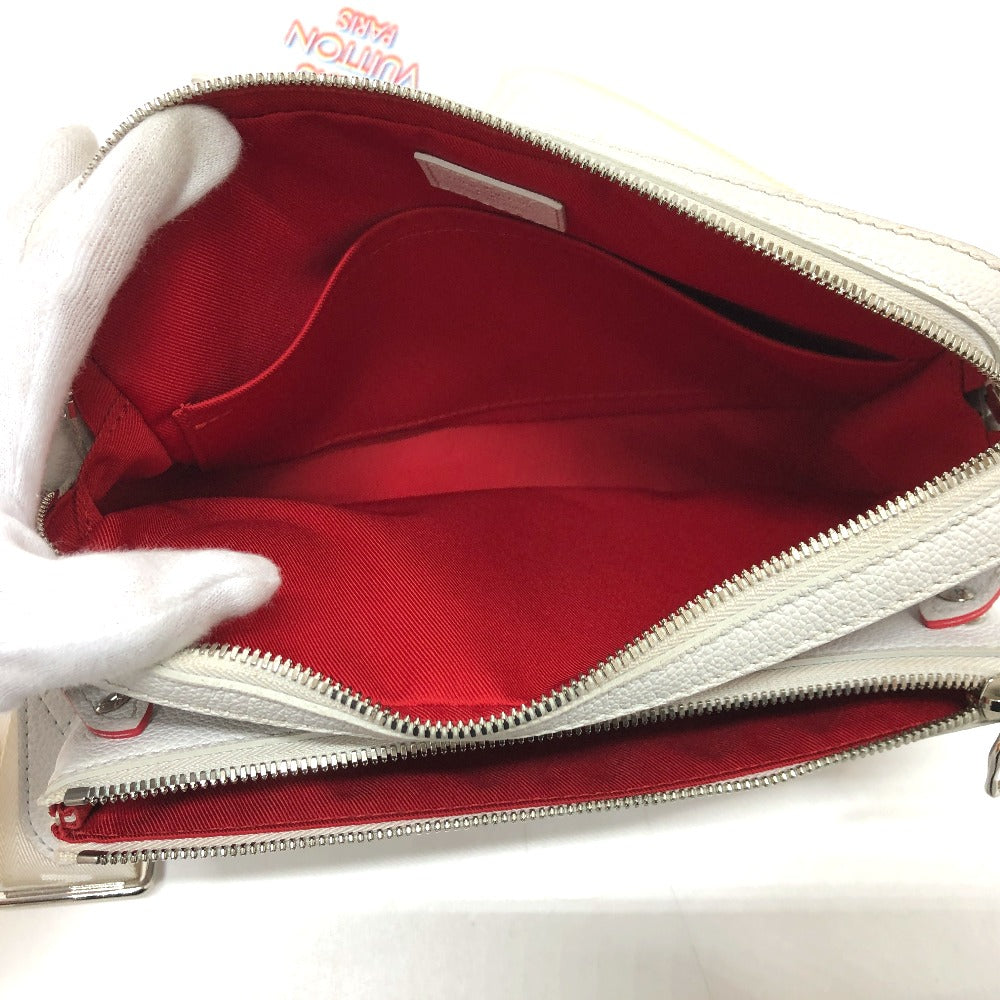 LOUIS VUITTON M20665 Damier Giant Spray Trio Messenger Shoulder Bag in Damier Giant Canvas, Men's, Blanc White