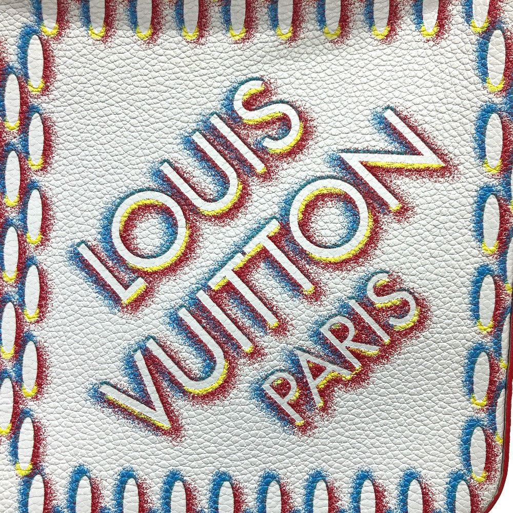 LOUIS VUITTON M20665 Damier Giant Spray Trio Messenger Shoulder Bag in Damier Giant Canvas, Men's, Blanc White