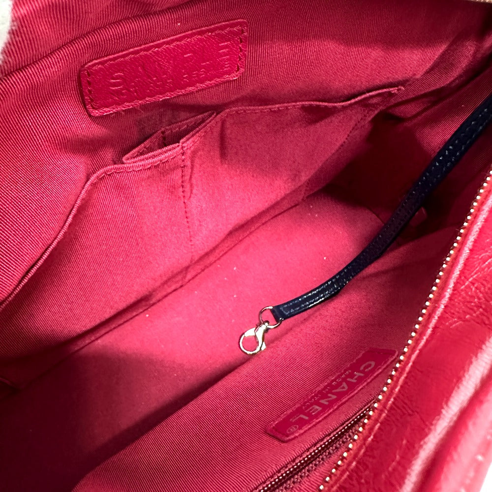 CHANEL CC Coco Mark Gabriel de Logo Chain Bag Shoulder Bag Calfskin Women's Gray