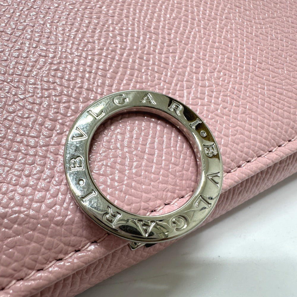 BVLGARI 291419 BVLGARI BVLGARI Long Wallet Leather Women's Pink