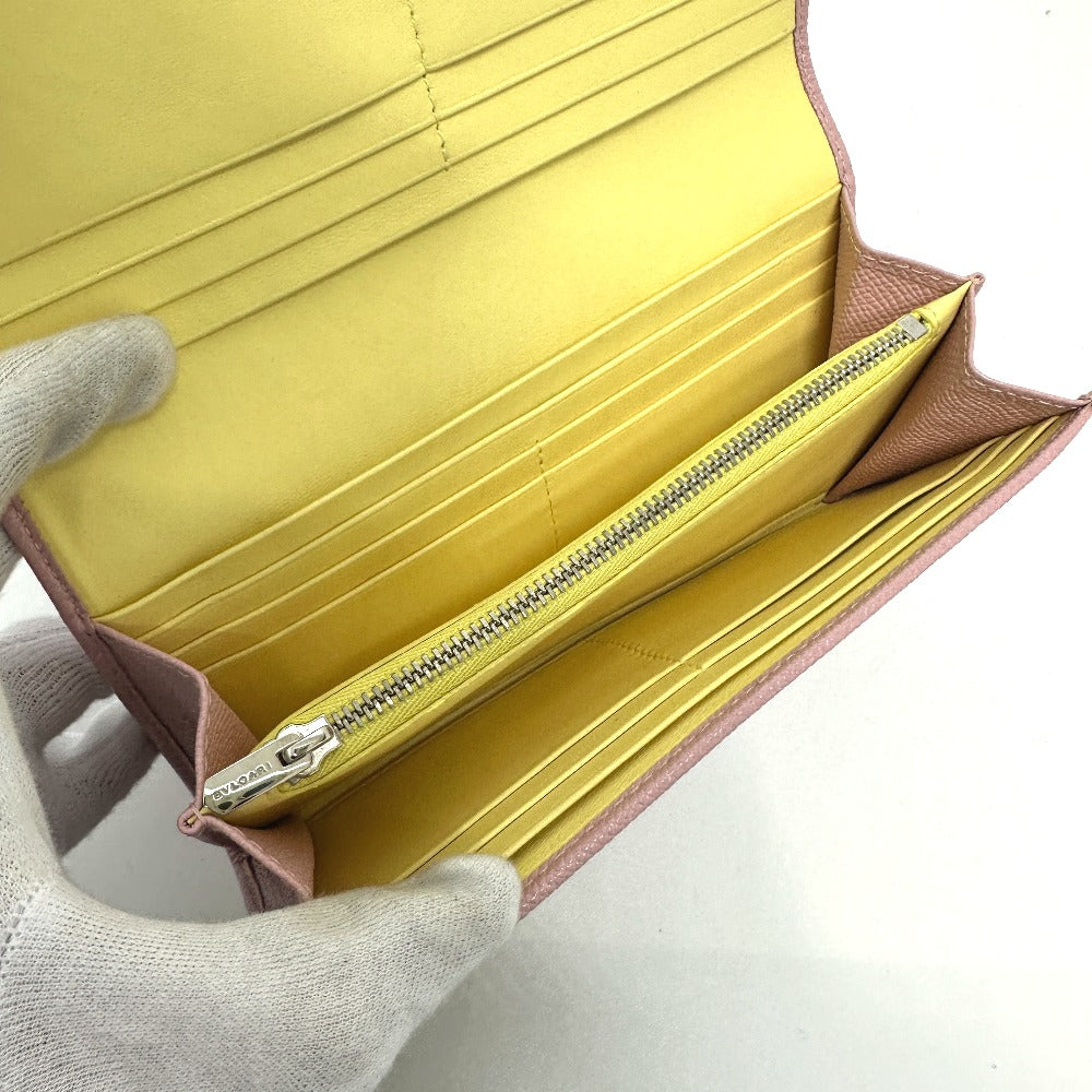 BVLGARI 291419 BVLGARI BVLGARI Long Wallet Leather Women's Pink