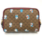 GUCCI 647784 GG Supreme Doraemon x GUCCI Shoulder Bag in GG Supreme Canvas, Brown, Women's