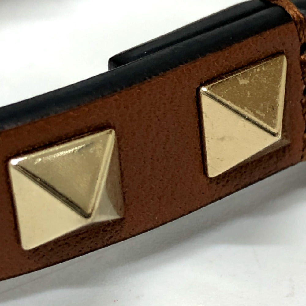 VALENTINO Studded Pet Lead, Leather, Unisex, Brown