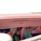 CHANEL A82527 CC Coco Mark Matelasse Wild Stitch Chain Wallet Long Wallet Shoulder Bag Lambskin Women's Pink