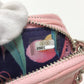 CHANEL A82527 CC Coco Mark Matelasse Wild Stitch Chain Wallet Long Wallet Shoulder Bag Lambskin Women's Pink