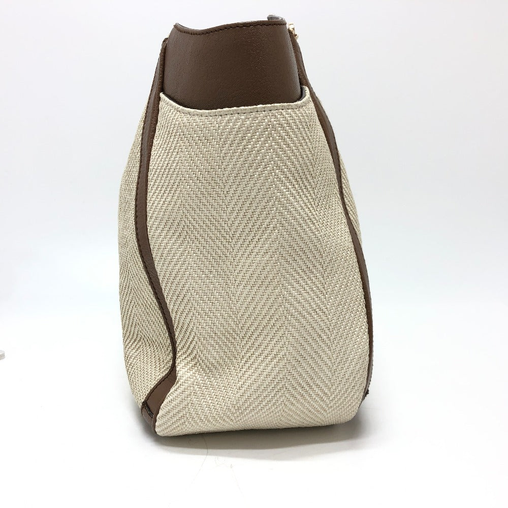 Salvatore Ferragamo ガンチーニ 肩掛けバッグ カバン トートバッグ キャンバス/レザー メンズ ベージュ - brandshop-reference