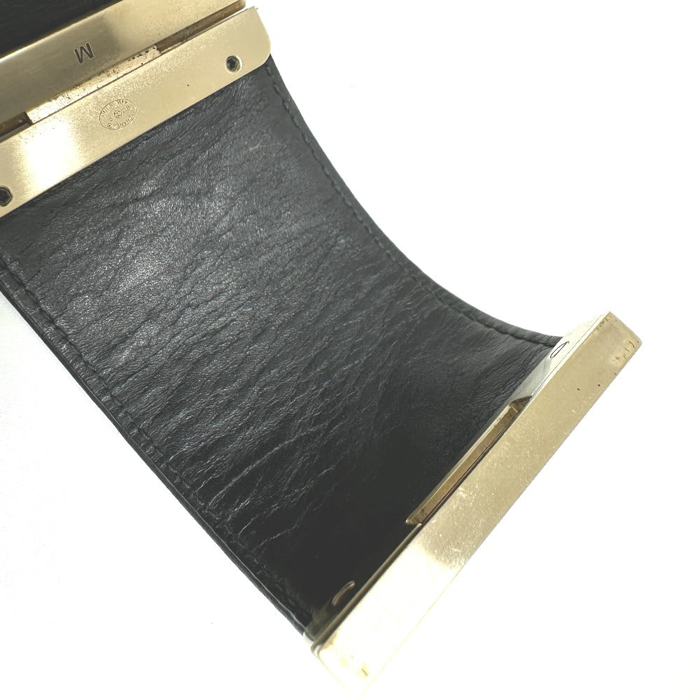 CHANEL CC ココマーク マトラッセ B17P アクセサリー バングル レザー レディース ブラック - brandshop-reference