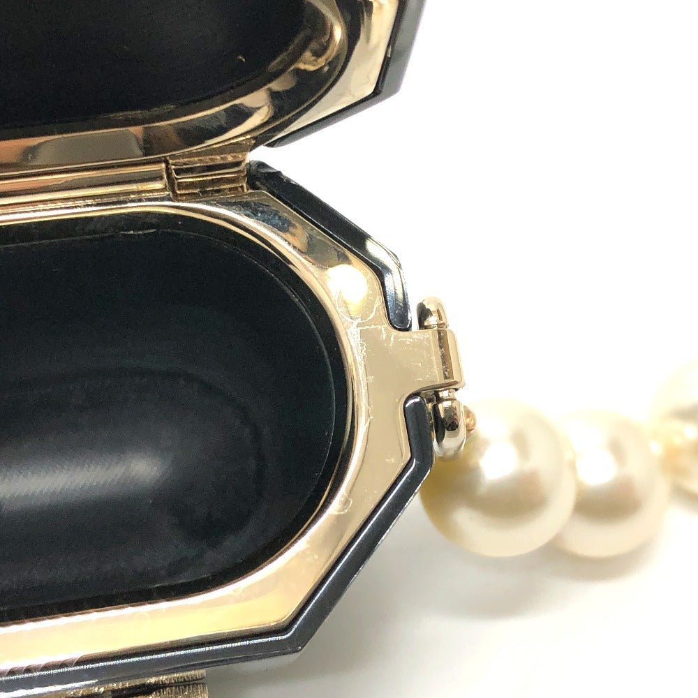 CHANEL AB6425 CC ココマーク AirPodsPro エアポッズケース apple アップル パールショルダー P21A イヤホン ショルダーバッグ イヤフォンケース プラスチック レディース ブラック - brandshop-reference