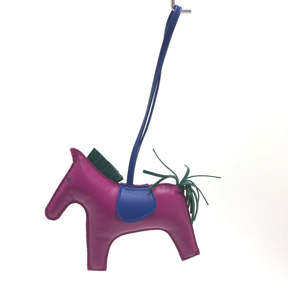 HERMES ロデオGM バッグチャーム アニョーミロ レディース ローズパープル/ブルーエレクトリック パープル - brandshop-reference