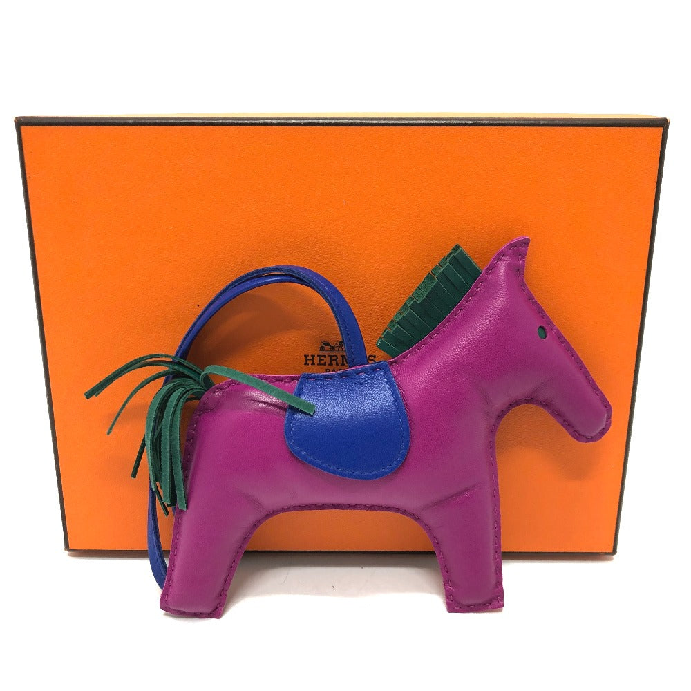 HERMES ロデオGM バッグチャーム アニョーミロ レディース ローズパープル/ブルーエレクトリック パープル - brandshop-reference