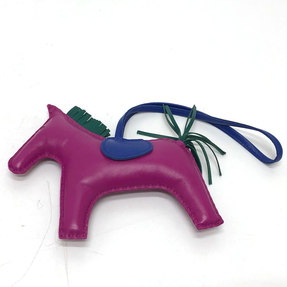 HERMES ロデオGM バッグチャーム アニョーミロ レディース ローズパープル/ブルーエレクトリック パープル - brandshop-reference