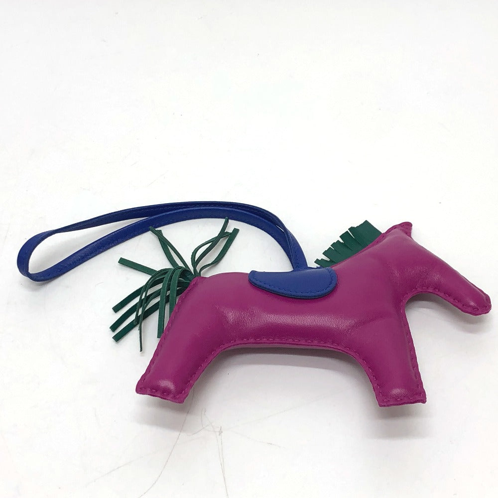 HERMES ロデオGM バッグチャーム アニョーミロ レディース ローズパープル/ブルーエレクトリック パープル - brandshop-reference