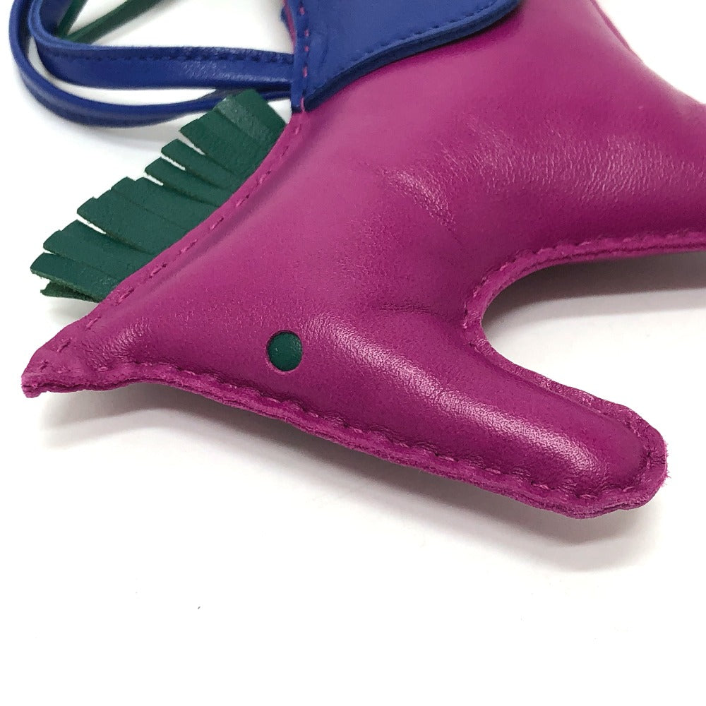 HERMES ロデオGM バッグチャーム アニョーミロ レディース ローズパープル/ブルーエレクトリック パープル - brandshop-reference