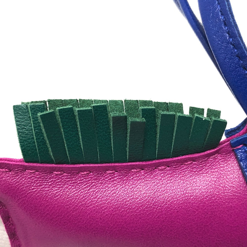 HERMES ロデオGM バッグチャーム アニョーミロ レディース ローズパープル/ブルーエレクトリック パープル - brandshop-reference