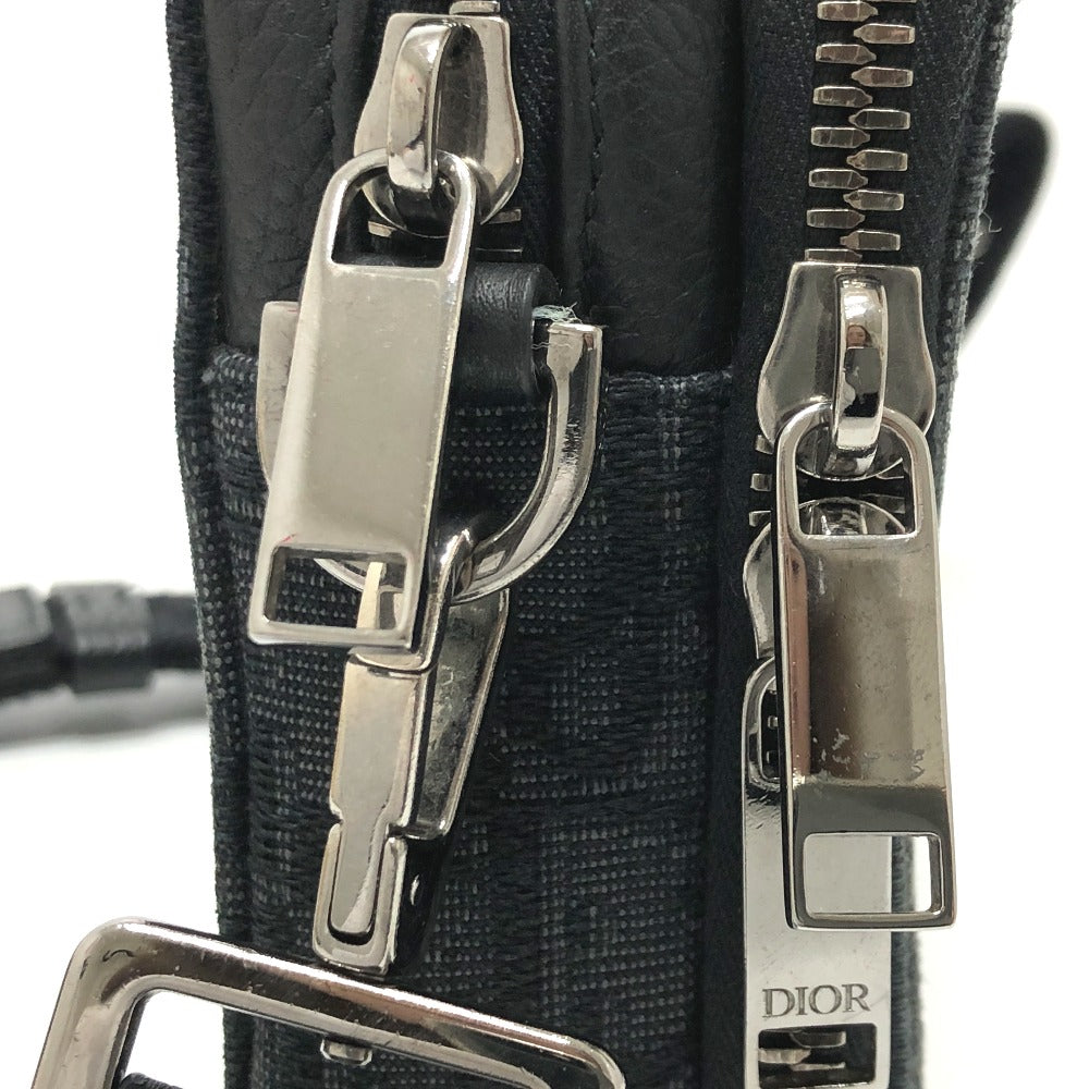 Dior 2ESBC119VPD オブリーク メッセンジャー ポーチ カバン ショルダーバッグ キャンバス メンズ ネイビー - brandshop-reference