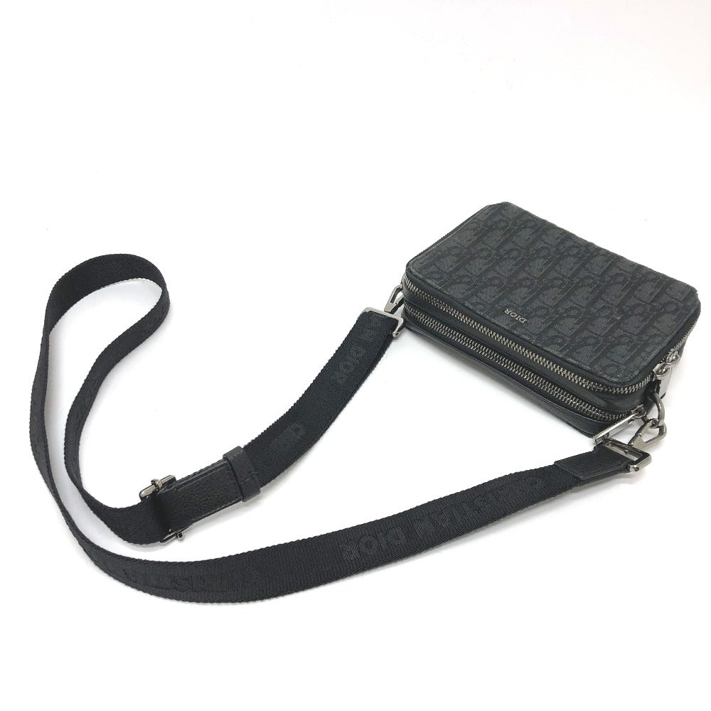 Dior 2ESBC119VPD オブリーク メッセンジャー ポーチ カバン ショルダーバッグ キャンバス メンズ ネイビー - brandshop-reference