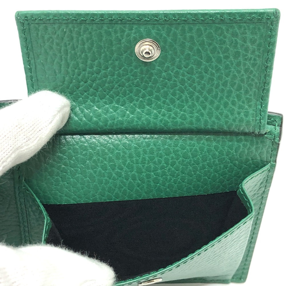 GUCCI 610466 インターロッキングG 2つ折り財布 レザー メンズ ブラック - brandshop-reference