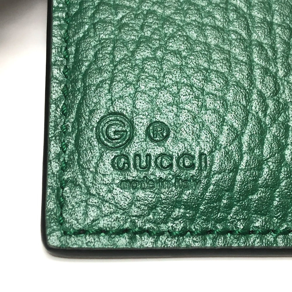GUCCI 610466 インターロッキングG 2つ折り財布 レザー メンズ ブラック - brandshop-reference